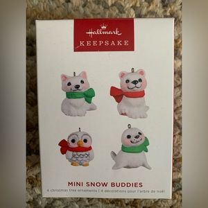 Hallmark Christmas Ornament Mini snow buddies